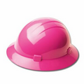 Americana Full Brim Hard Hat w/ Mega Ratchet Suspensions - Hi Viz Pink
